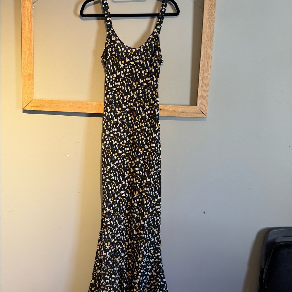 Realisation Par Black Floral Midi Dress